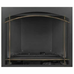 Burnished Brass Arched Iron Element On Arched Metal Whitney Front For Altitude X 36" - Napoleon