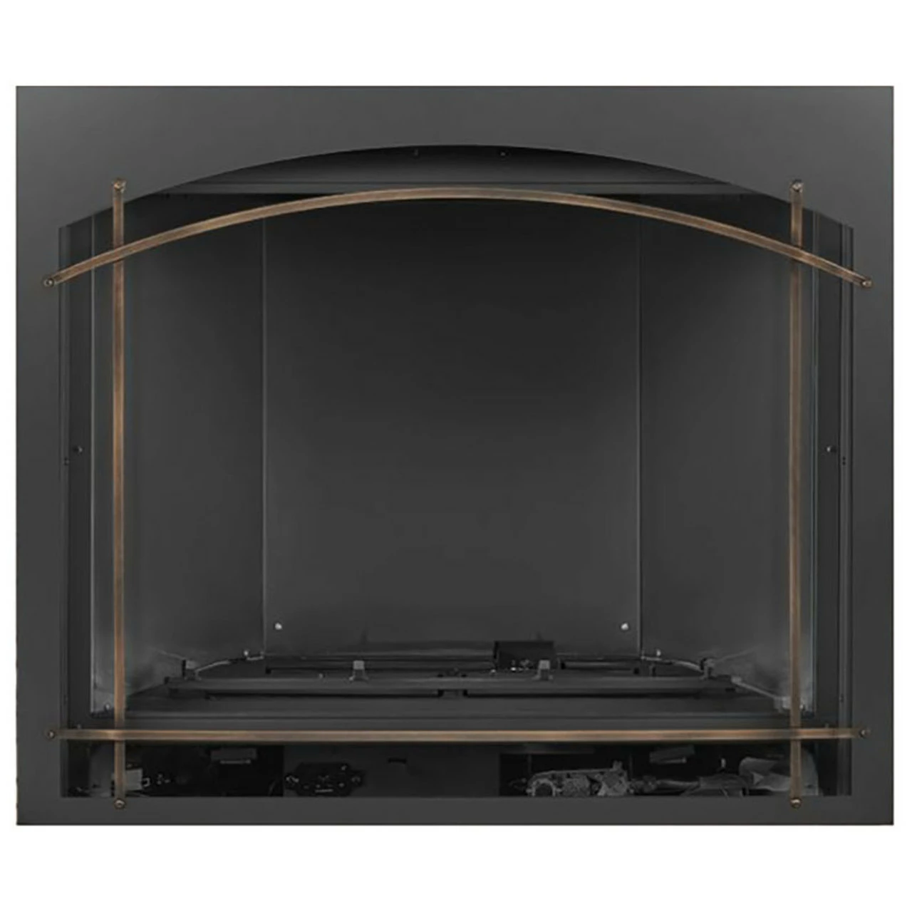 Burnished Brass Arched Iron Element On Arched Metal Whitney Front For Altitude X 42" - Napoleon 1 Burnished Brass Arched Iron Element On Arched Metal Whitney Front For Altitude X 42" - Napoleon