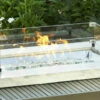 12" X 24" Outdoor GreatRoom Glass Wind Guard For Rectangular 1224 Burners - GLASS GUARD-1224