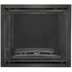 Antique Pewter Straight Element On Rubbed Bronze Denali Front For Elevation X 36" - Napoleon