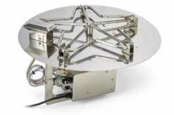 36" Flat Bowl Pan Penta Burner Fire Pit Insert Hi/Lo โ Electronic Ignition - HPC