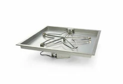 36" Square Bowl Pan Penta Burner Fire Pit Insert – HI/LO - Electronic Ignition - HPC
