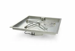 36" Square Bowl Pan Penta Burner Fire Pit Insert - Electronic Ignition - HPC