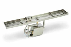 61X8" Rectangle Pan Linear Interlink Fire Pit Insert – HI/LO - Electronic Ignition - HPC