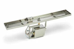 61X8" Rectangle Pan Linear Interlink Fire Pit Insert – ON/OFF - Electronic Ignition - HPC