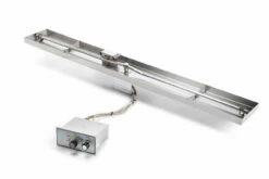 61X8" Rectangle Pan Linear Interlink Fire Pit Insert – Push Button Flex Line - HPC