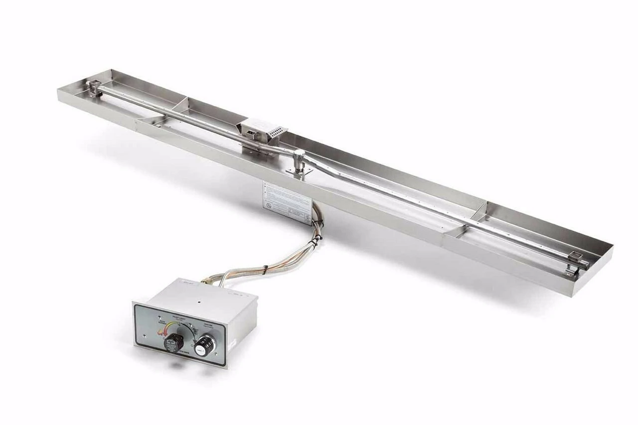 73X8" Rectangle Pan Linear Interlink Fire Pit Insert – Push Button Flex Line - HPC 1 73X8" Rectangle Pan Linear Interlink Fire Pit Insert – Push Button Flex Line - HPC