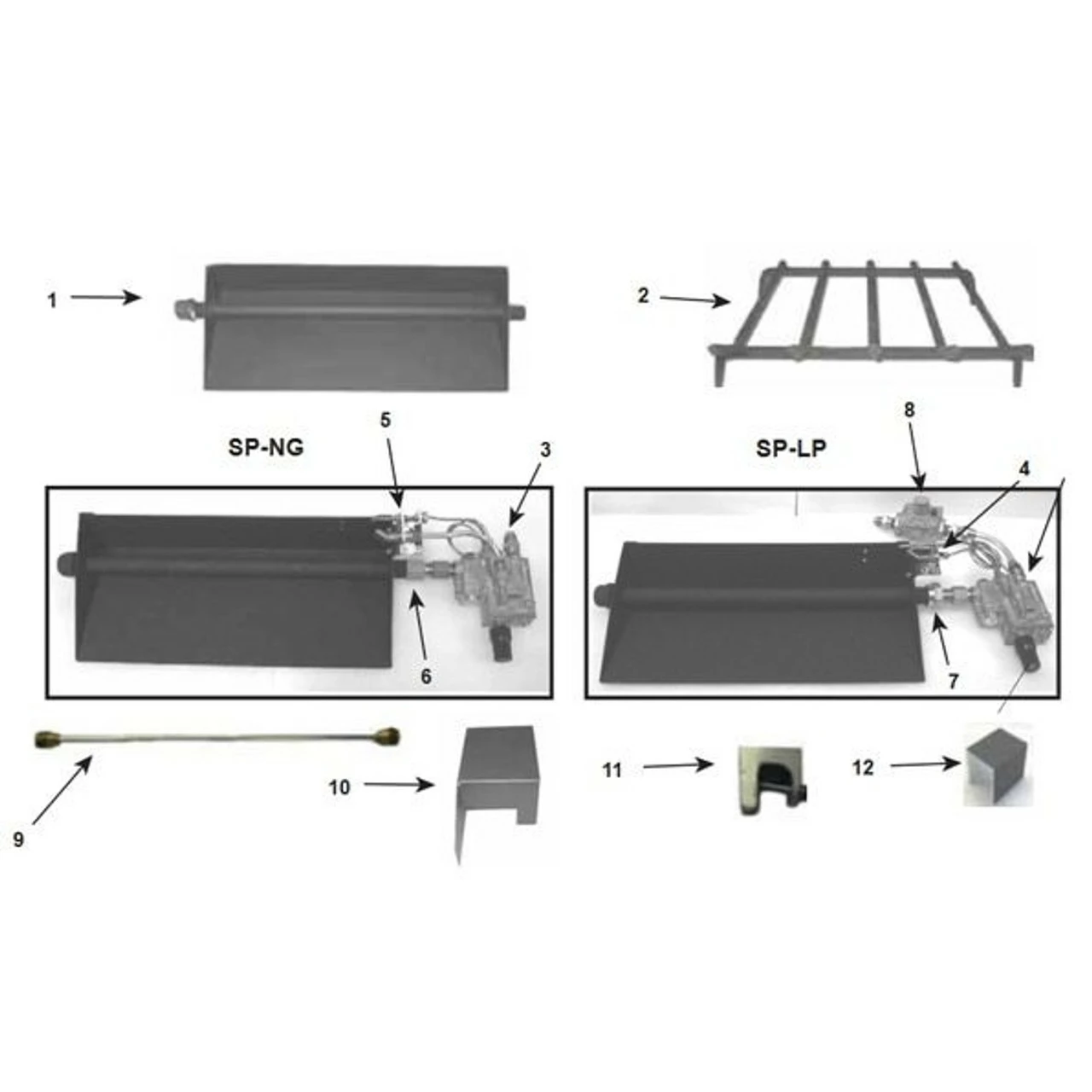 24" Safety Pilot Hearth Kit Burner For See-Through Fireplaces (Liquid Propane) - Majestic 2 24" Safety Pilot Hearth Kit Burner For See-Through Fireplaces (Liquid Propane) - Majestic - Image 2