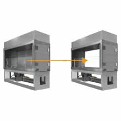 60" Kalea Bay NON-LED - See-Through Conversion Kit | Firegear