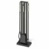 Pilgrim Contemporary Matte Black Fireplace Tool Set - 5pc