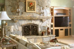Orchid Arched Fireplace Door - Wrought Iron -DIMPLEX Sales Store 4 a 34862.1582064347