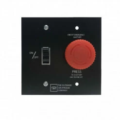 On/Off Wall Switch With E-Stop For Direct Spark Ignition System WSES-CP- The Outdoor GreatRoom
