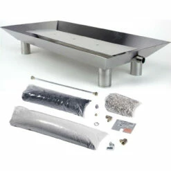 Rasmussen 24" Stainless Steel Custom Pan Burner With Round Legs And Variable Remote Easy Safety Pilot Control