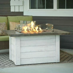Alcott Rectangular Gas Fire Pit | The Outdoor Greatroom ALC-1224