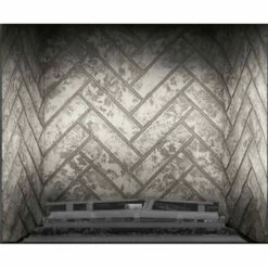 Glacier Herringbone Brick Panel For Elevation X 42" Fireplace - Napoleon