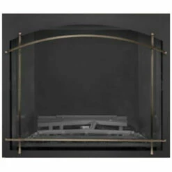 Antique Pewter Arched Element On Black Whitney Front For Elevation X 36" - Napoleon