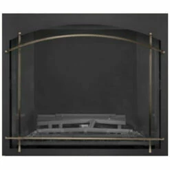 Antique Pewter Arched Element On Black Whitney Front For Elevation X 42" - Napoleon