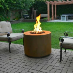 Beverly Fire Pit - Corten Steel | The Outdoor Plus -DIMPLEX Sales Store BEVERLY C1 56748.1644241914