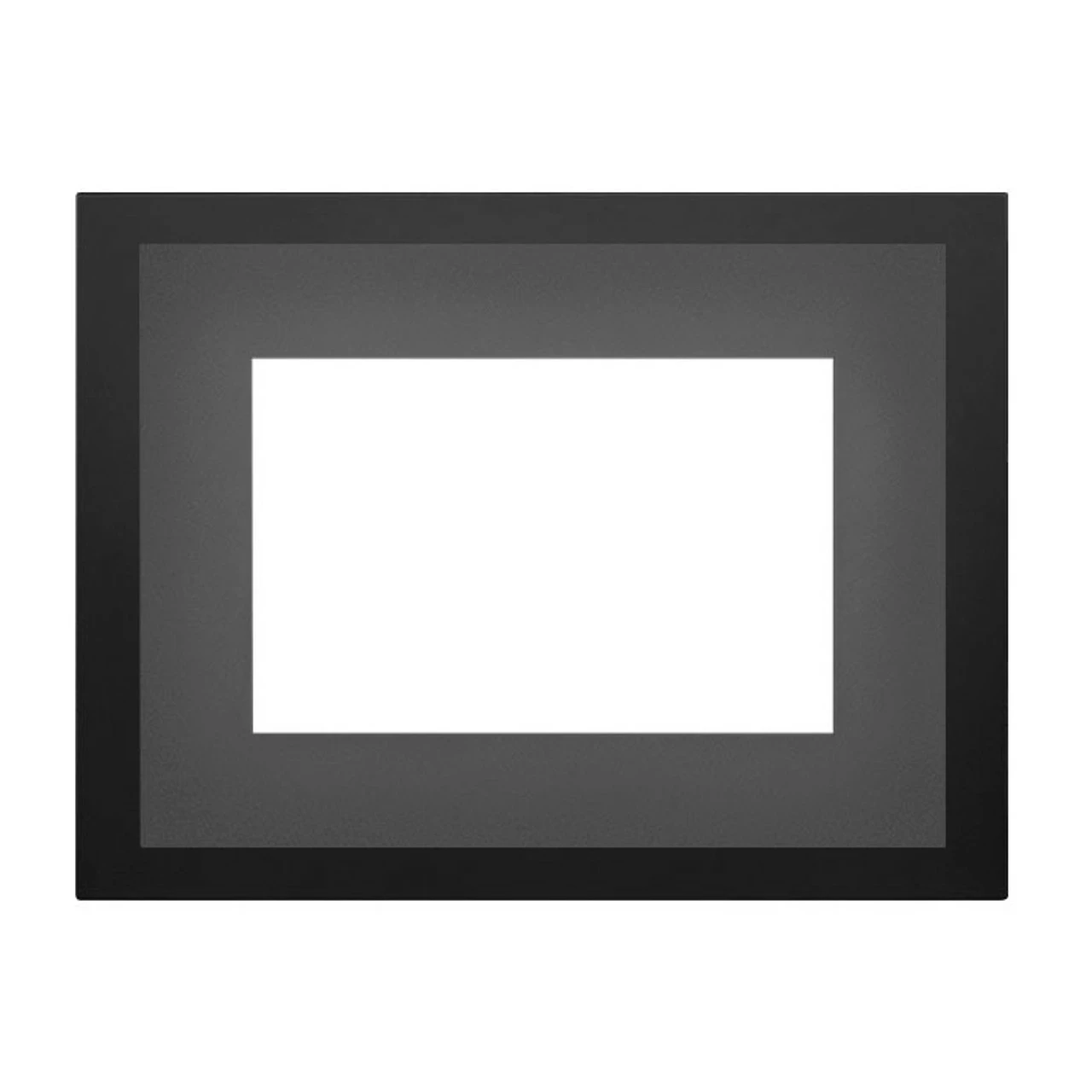 Gun Metal Large 4 Sided Faceplate On Black Large 4 Sided Backerplate For Oakville X4 Fireplace Insert - Napoleon 1 Gun Metal Large 4 Sided Faceplate On Black Large 4 Sided Backerplate For Oakville X4 Fireplace Insert - Napoleon