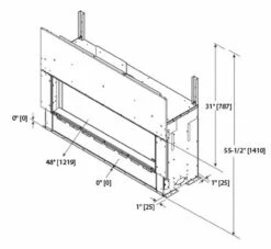 Echelon II 36" Direct Vent Fireplace | Majestic -DIMPLEX Sales Store Basic Clearances 40568.1600856505