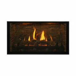 Bellingham 44 Rectangular Gas Fireplace - Kozy Heat -DIMPLEX Sales Store Bellingham44 Ledgestone Refractory Panels web 55528.1605550336