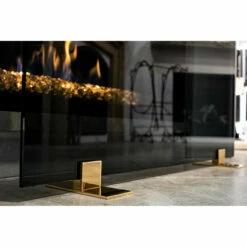 Greylite 2 Freestanding Glass Fireplace Screen | AMS Fireplace -DIMPLEX Sales Store BronzeFeet web 89115.1675281586