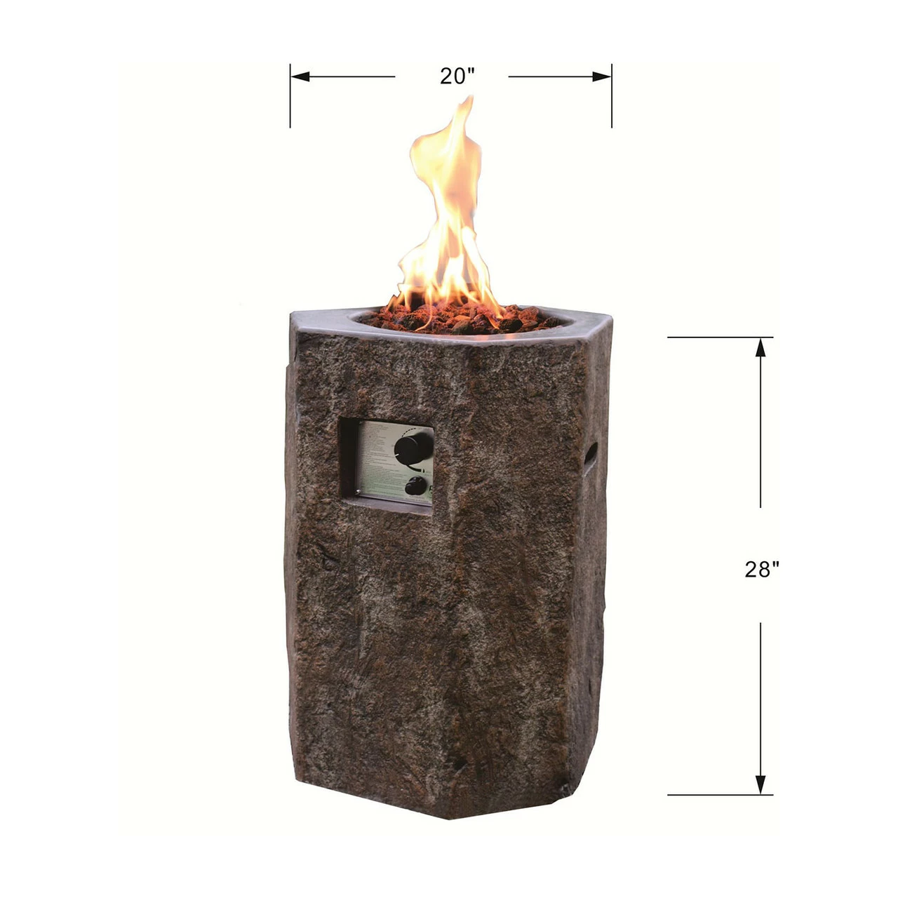 Modeno Basalt Column Fire Pit 2 Modeno Basalt Column Fire Pit - Image 2