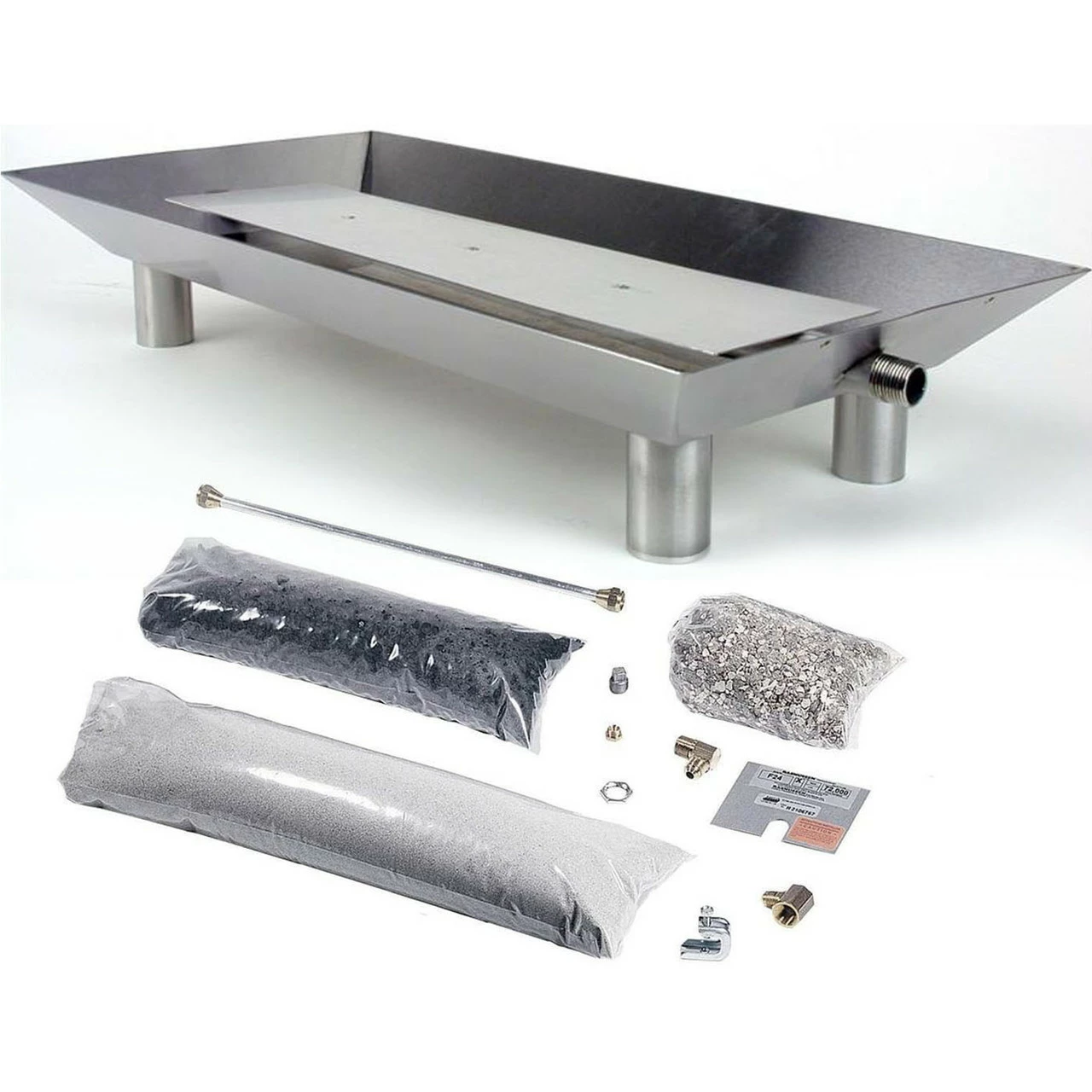 Rasmussen 18" Stainless Steel Custom Pan Burner With Round Legs And Remote Ready "Easy" Safety Pilot Control 1 Rasmussen 18" Stainless Steel Custom Pan Burner With Round Legs And Remote Ready "Easy" Safety Pilot Control