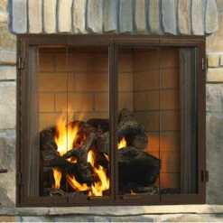 Premium Outdoor Glass Bi-fold Door With Stainless Steel Construction Bronze Finish For Castlewood 42" | Majestic