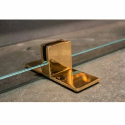 Manhattan Modern Freestanding Glass Fireplace Screen | AMS Fireplace -DIMPLEX Sales Store ClearBronzeFeetCloseUp web 29697.1595894305