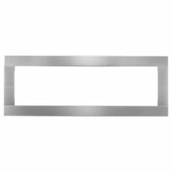 Stainless Steel Black Surrounds To Accommodate 2" X 8" Wall Installation For NEFBD50HE Fireplace - Napoleon