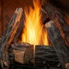 High Definition Log Set For Courtyard Fireplace | Majestic