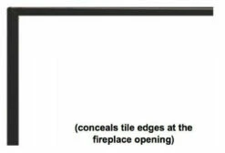 Trim Kit, Beveled, Adjustable, 1-in. Black - American Hearth