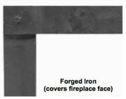 Forged Iron Front Distress Pewter 3-in. - American Hearth
