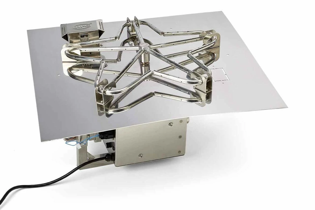 24" Square Flat Pan Penta Burner Fire Pit Insert – HI/LO - Electronic Ignition - HPC 1 24" Square Flat Pan Penta Burner Fire Pit Insert – HI/LO - Electronic Ignition - HPC