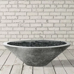 Embarcadero Pedestal Concrete Fire Bowl 31"