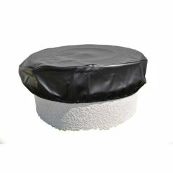 64 In Round Vinyl Fire Pit Cover - Fits 60 In Dia.