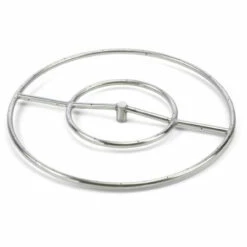 HPC 24" Round Stainless Steel Outdoor Burner Kit Natural Gas