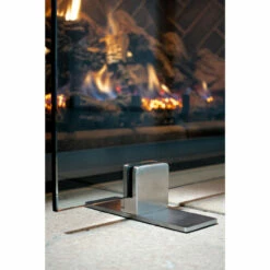 AMS Fireplace - Fireplace Screen Mounting Feet - Set Of 2 -DIMPLEX Sales Store Fireplace Screen Foot Stainless Steel 95673.1679351642