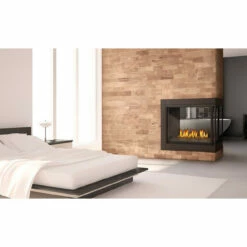 Ascent Multi-View Three Sided Fireplace With Glass Ember Bed Burner Assembly - Napoleon
