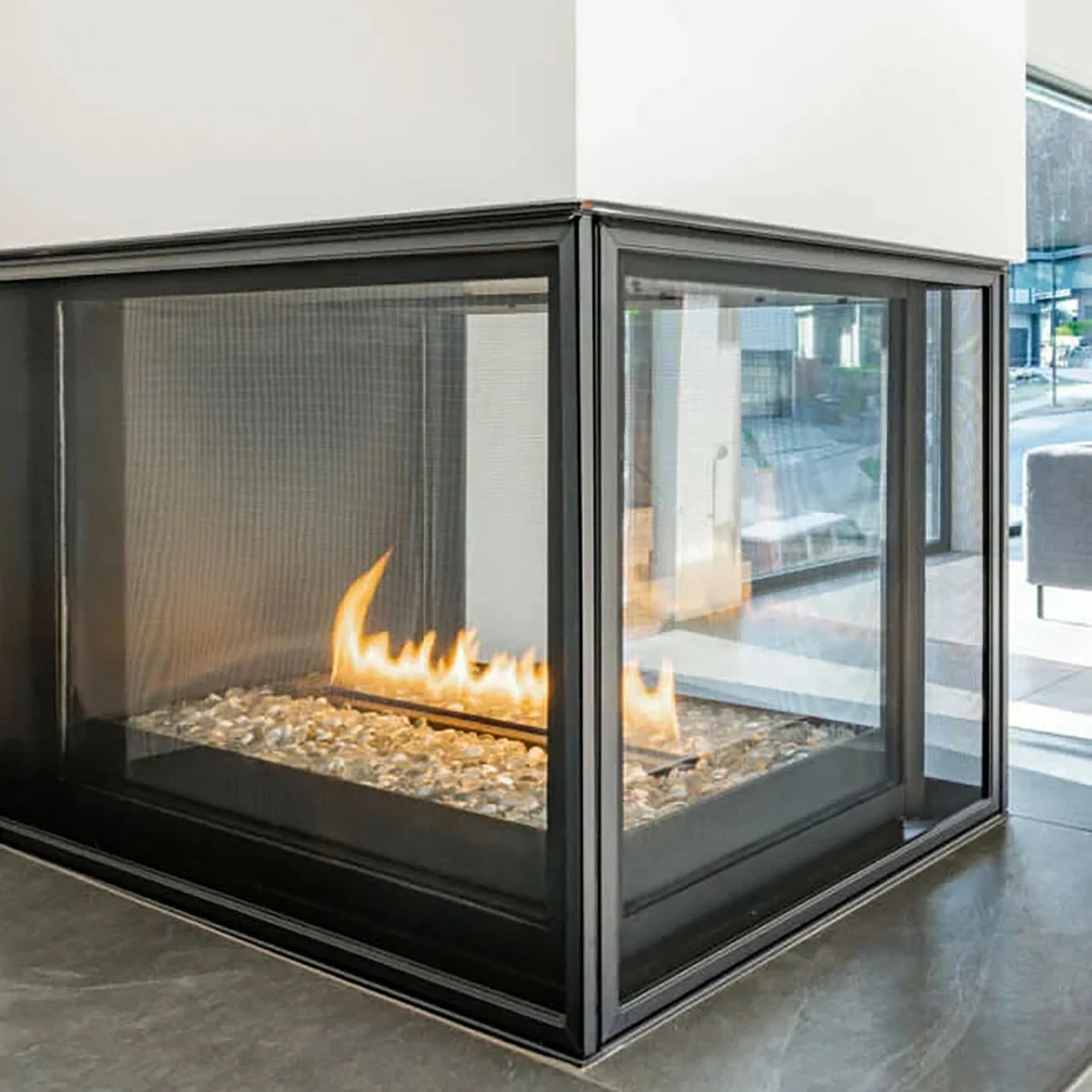 Divine Pier Contemporary Fireplace - Montigo 1 Divine Pier Contemporary Fireplace - Montigo