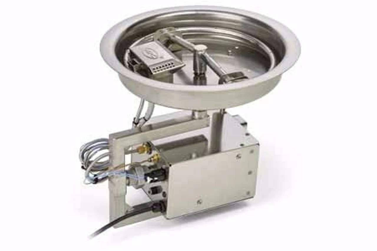 13" Round Bowl Pan Fire Pit Insert – Electronic Ignition - HPC 1 13" Round Bowl Pan Fire Pit Insert – Electronic Ignition - HPC