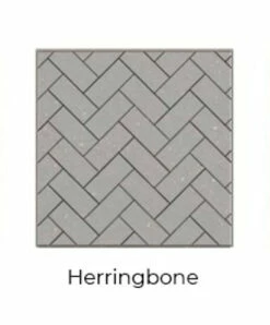 Herringbone Black Isokern Firebricks Full Brick 360 Count - FULL-BK-360H