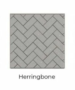 Herringbone Black Isokern Firebricks SPLIT Brick 680 Count - SPLIT-BK680H