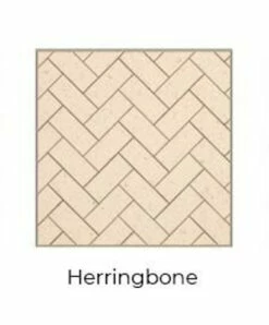 Herringbone Cream Isokern Firebricks Full Brick 480 Count - 15461001-480H