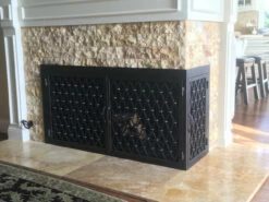 Trabuco Rectangular L-ShapeFireplace Door - Wrought Iron -DIMPLEX Sales Store IMG 1311 09306.1582220136