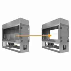 48" Kalea Bay NON-LED - See-Through Conversion Kit | Firegear