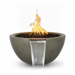 Luna Concrete Fire & Water Bowl | The Outdoor Plus