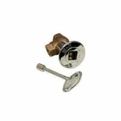 HPC 3/4" High Capacity Chrome Angle Decorative Key Valve Kit