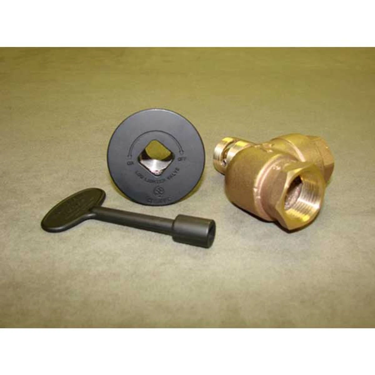 HPC 3/4" High Capacity Flat Black Angle Decorative Key Valve Kit 1 HPC 3/4" High Capacity Flat Black Angle Decorative Key Valve Kit